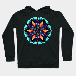 Sunburst Star Flower Pattern Hoodie